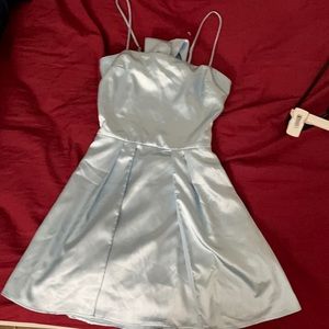 Silky blue night dress